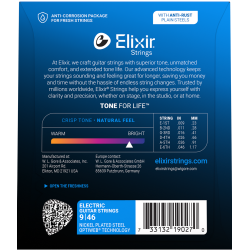 Elixir Optiweb Electric Nickel Plated Steel 19027 Custom Light 09-46